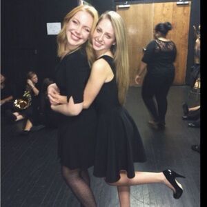 Lulus Black Mini Skater Dress XS-S